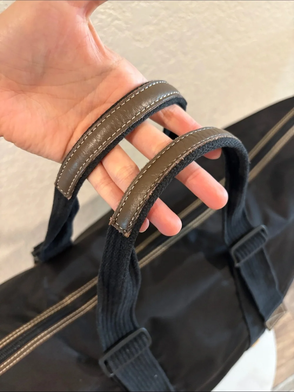 Dunhill Black Men’s Weekend Travel Tote Bag Nylon
